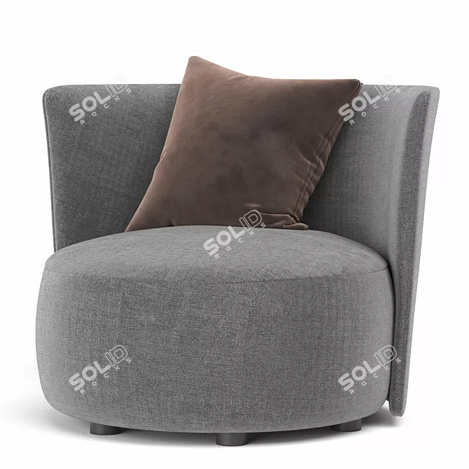 Modern Love Chair Artistic Design 3D model image 6