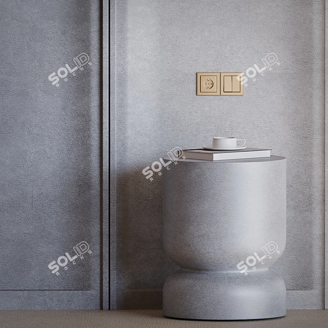 Decorative 3D Panel with Modular Design 3D model image 3