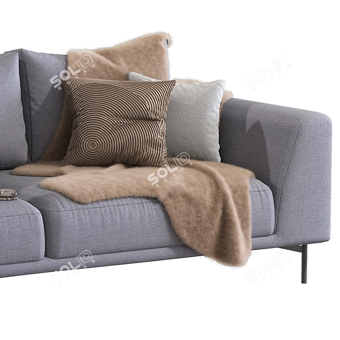 Modern Hollywood Sofa Set 3D model image 5