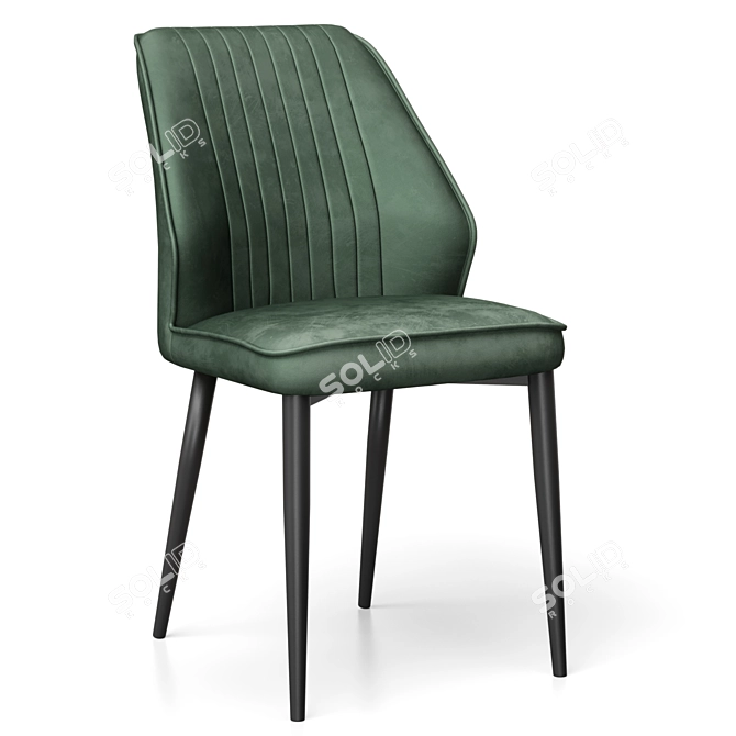 Halmar K432 Chair: Elegant Style 3D model image 1