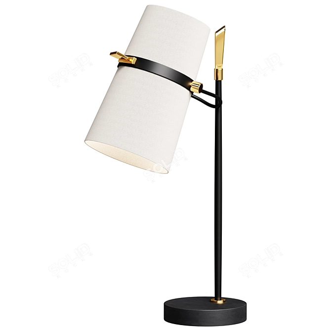 Elegant YASMIN Table Lamp 3D model image 1