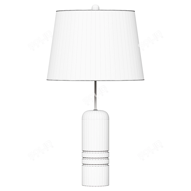 Elegant Mendoza Table Lamp 3D model image 2