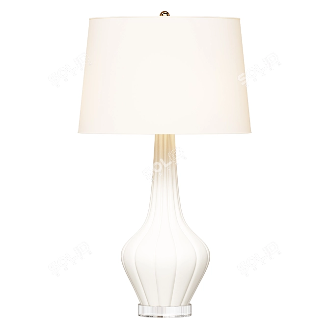 Sleek Modern Table Lamp 3D model image 1