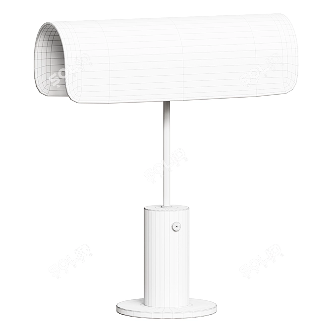 Contemporary Bend Desk Lamp 3D model image 2