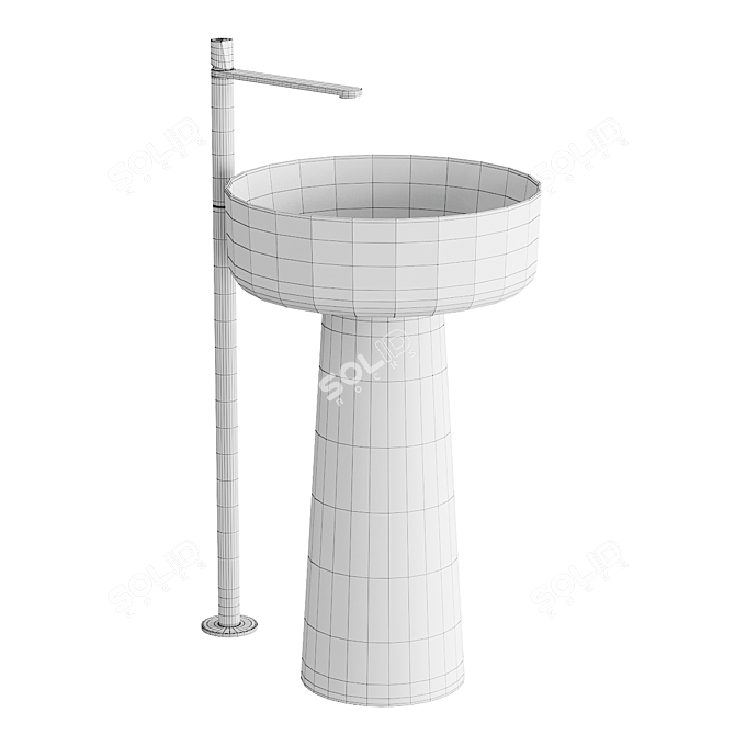 Antonio Lupi Albume Washbasin Set 3D model image 5