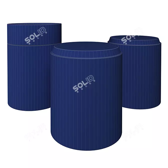 Stackable Stools & Side Table 3D model image 3