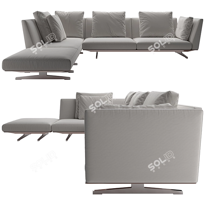 Flexform Evergreen: Exceptional Sofa Design 3D model image 1