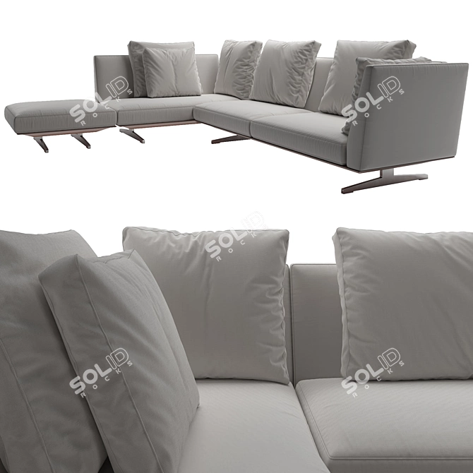 Flexform Evergreen: Exceptional Sofa Design 3D model image 2