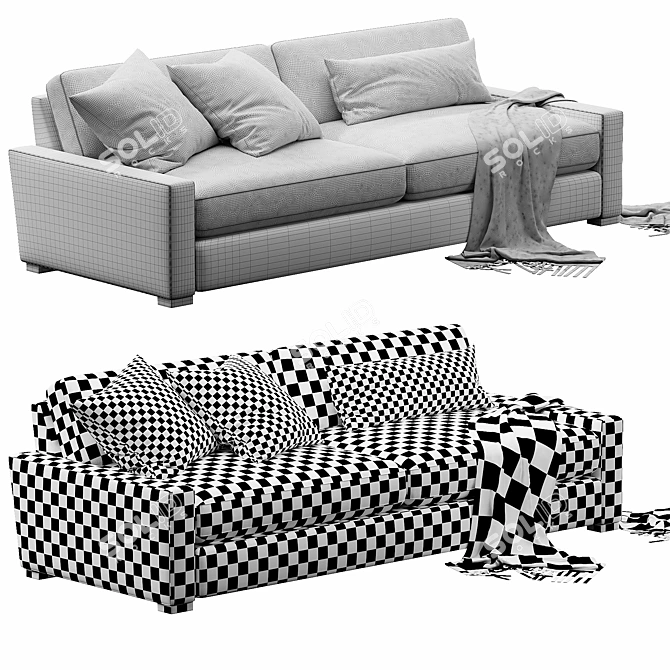 Luxury Maxwell Sofa Model 3D model image 5