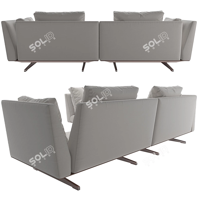 Sleek Flexform Evergreen Sofa 3D model image 4