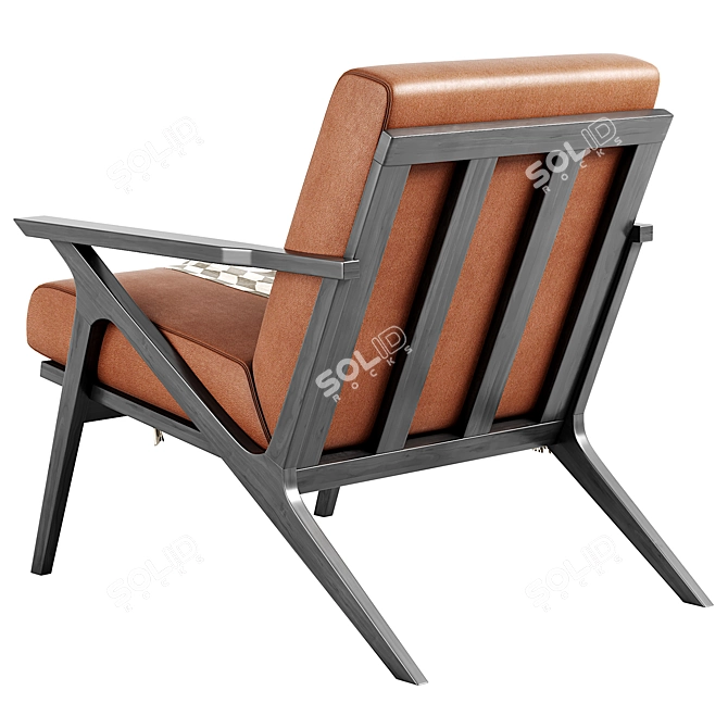 Sleek and Modern Otio Armchair 3D model image 2