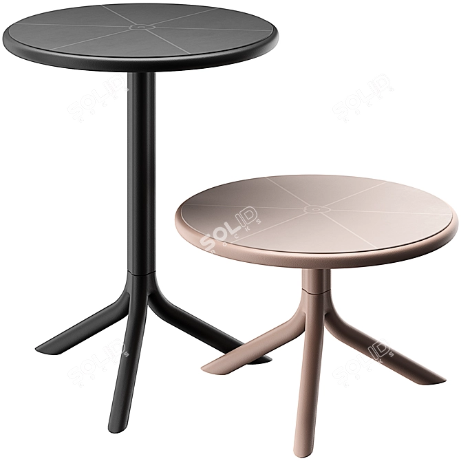 Elegant Spritz Side Table 3D model image 1