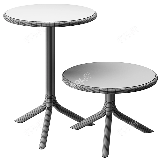 Elegant Spritz Side Table 3D model image 3