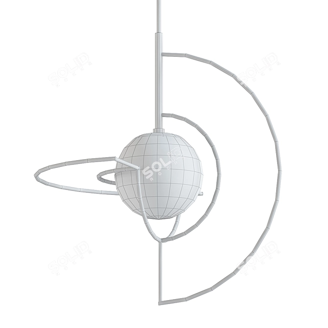 Modern Pendant Light Fixture 3D model image 2