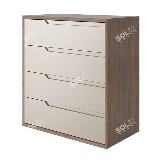 Studio Plus Chest of Drawers 3D model image 1