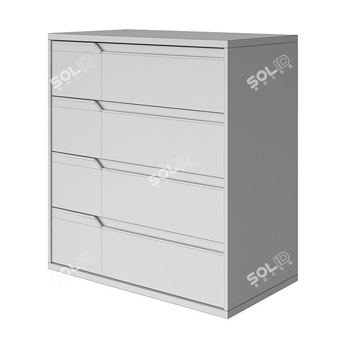 Studio Plus Chest of Drawers 3D model image 3