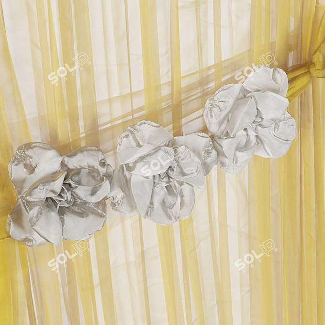 Modern Curtain Design 2015 3D model image 3