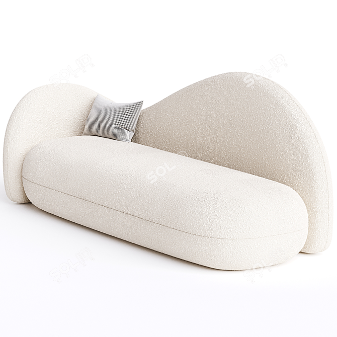 Modern Modular POLLI Sofa in 3D 3D model image 2