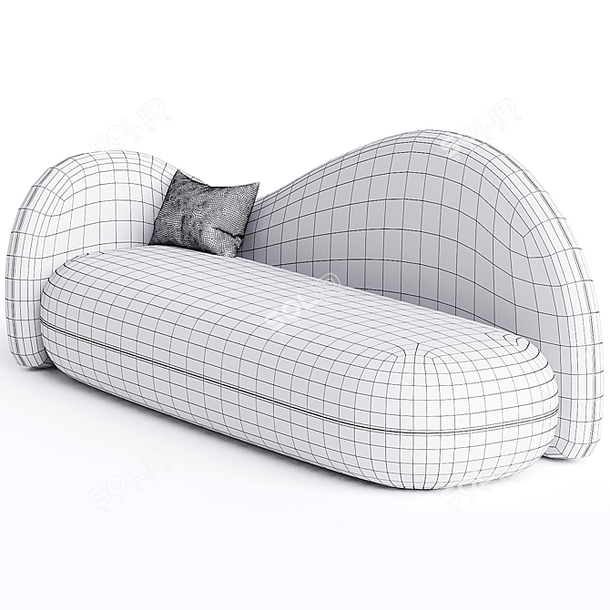 Modern Modular POLLI Sofa in 3D 3D model image 3