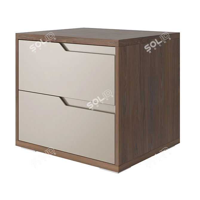 Studio Plus Bedside Table 3D model image 1