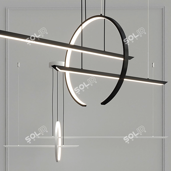 Modern Outdoor Lighting Fixture 3D model image 2