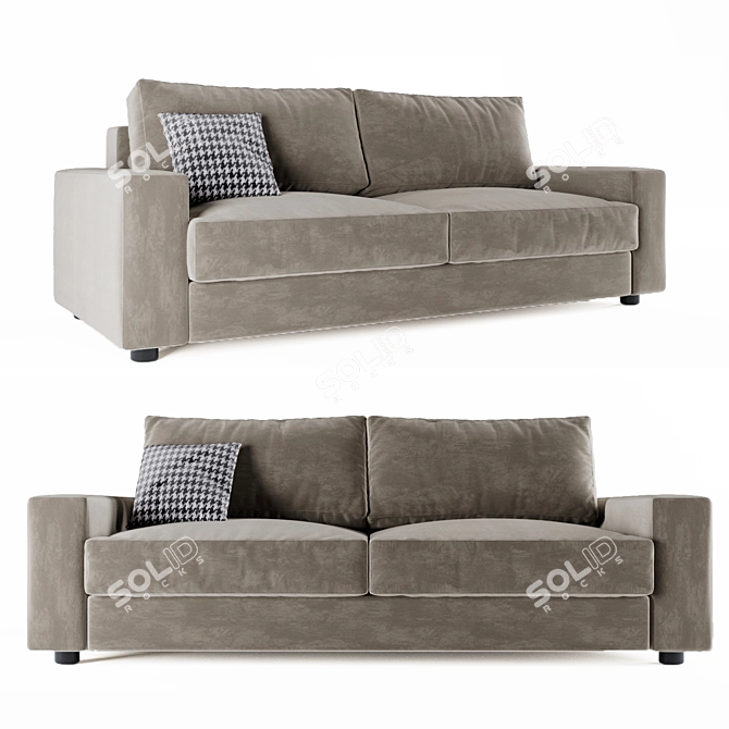 Versatile Sofa-Bed Milano Petrucciani 3D model image 1