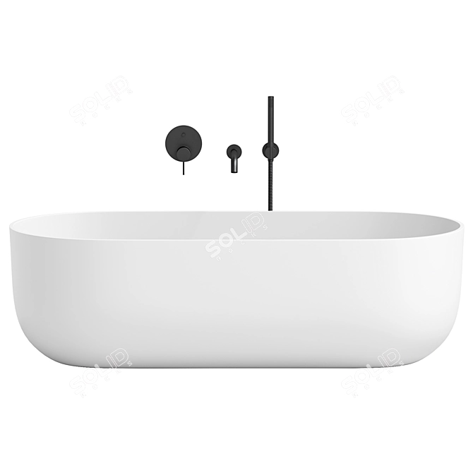 DESIGNO Stone Bath 1780mm Model 3D model image 2