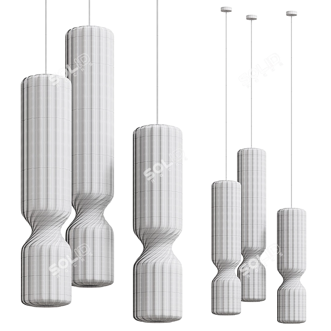 Contemporary TAISTO Pendant Light 3D model image 3