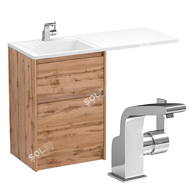 BelBagno Kraft-LVD 60 Vanity Set 3D model image 3