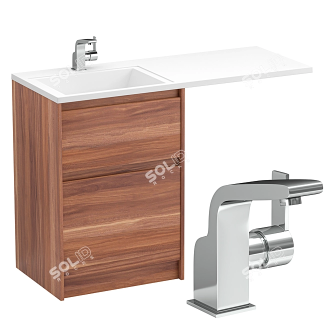 BelBagno Kraft-LVD 60 Vanity Set 3D model image 4