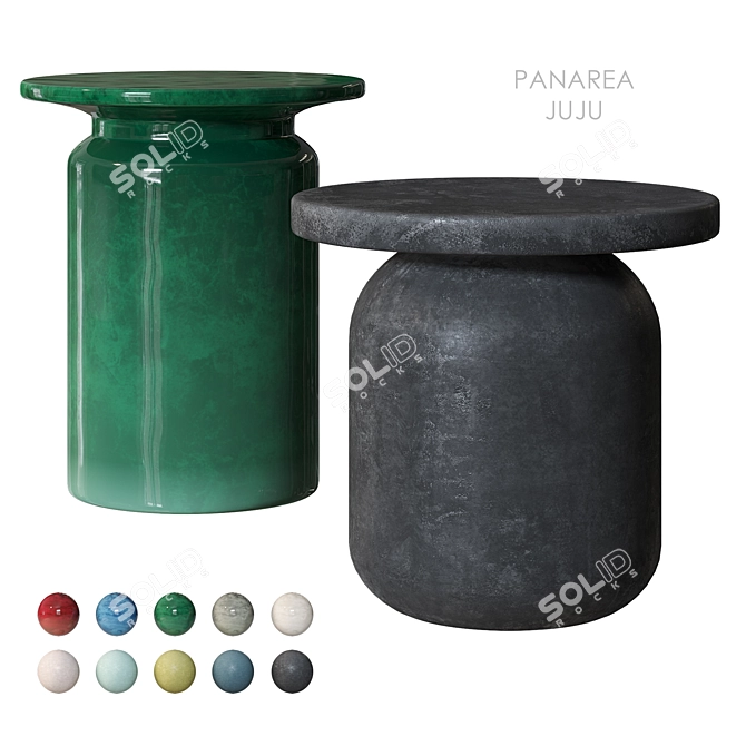 Modern Ceramic Coffee Table PANAREA 3D model image 2