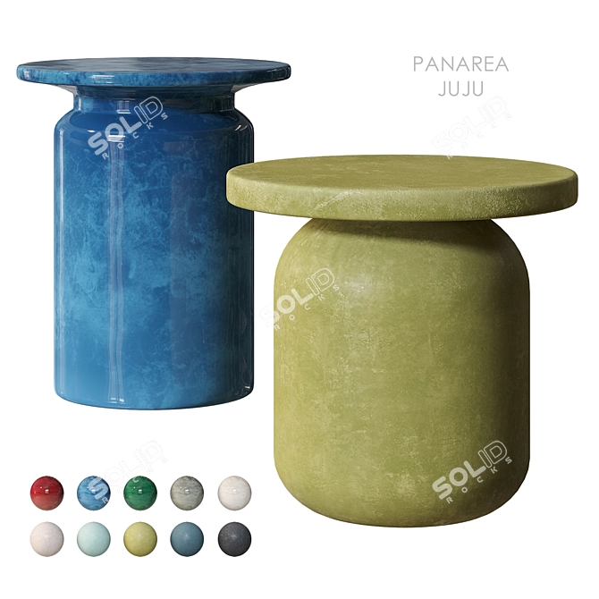 Modern Ceramic Coffee Table PANAREA 3D model image 4