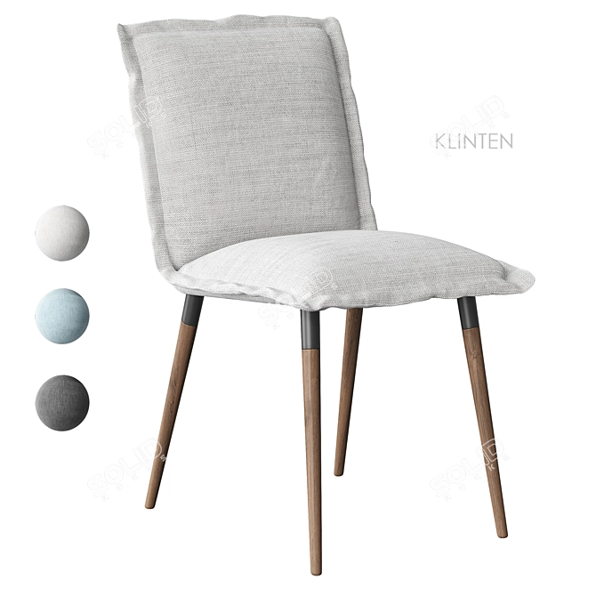 Klinten IKEA Chair with Textures 3D model image 1