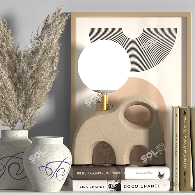 Decorative Poly Set with Textures 3D model image 3