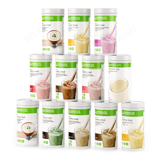 Herbalife Formula 1 Variety Pack 3D model image 2