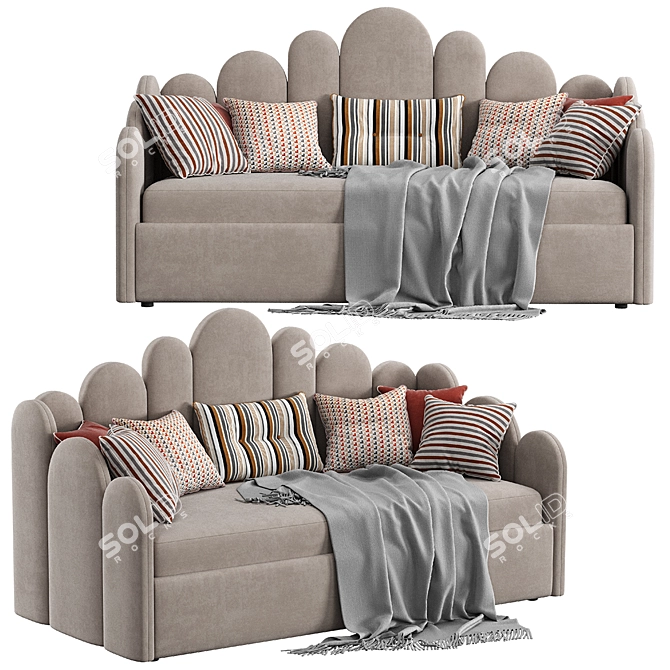 Bambini Kids Bed: 900*1900 Dimensions 3D model image 1