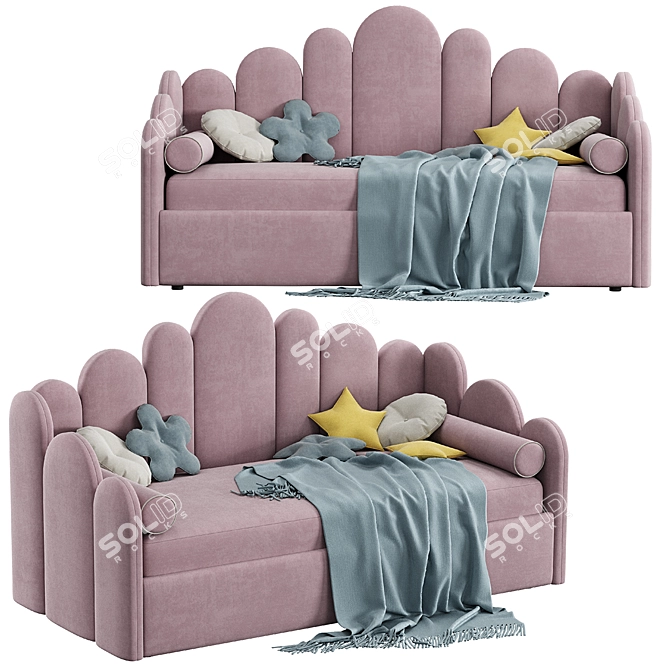 Bambini Kids Bed Frame 3D model image 1