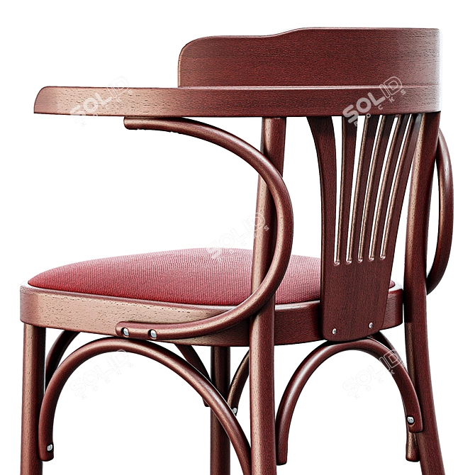 Rose-M Wooden Chair from Belarus 3D model image 4