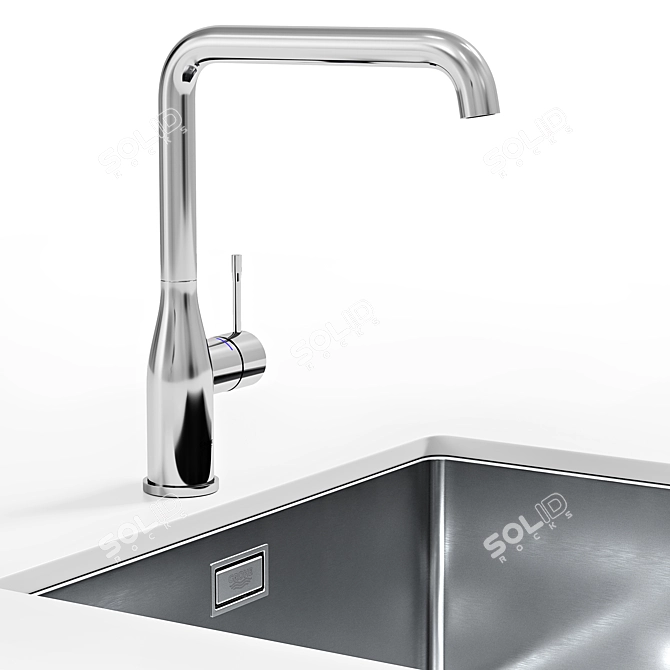 Modern GROHE Kitchen Sink Collection 3D model image 2