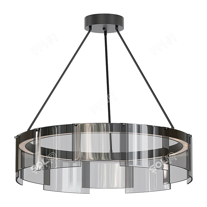 Striking Stratos 30 Chandelier 3D model image 1