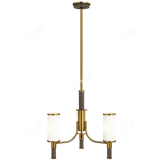 Elegant Arteriors Paulino Chandelier 3D model image 1