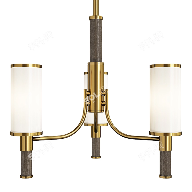 Elegant Arteriors Paulino Chandelier 3D model image 2