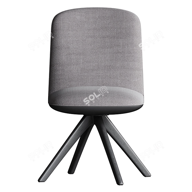 Elegant Comfort SMO Leisure Chair 3D model image 2