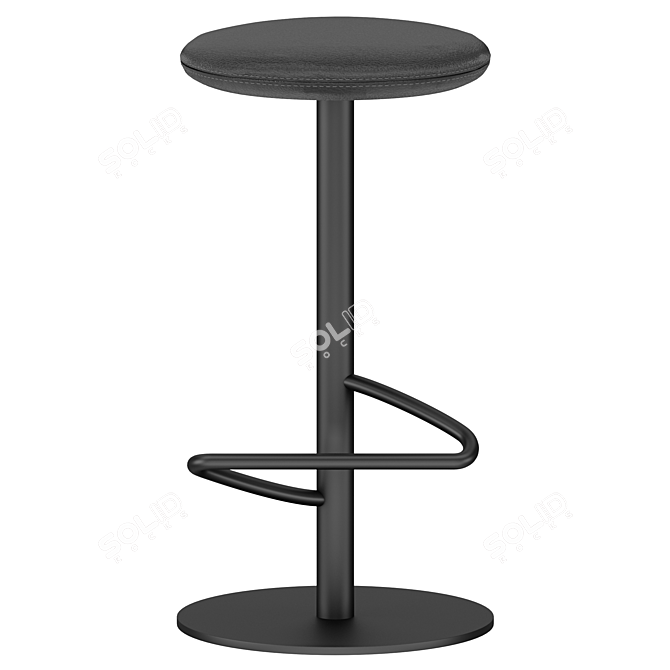 Modern Bar Stool ODETTE 3Colors 3D model image 1