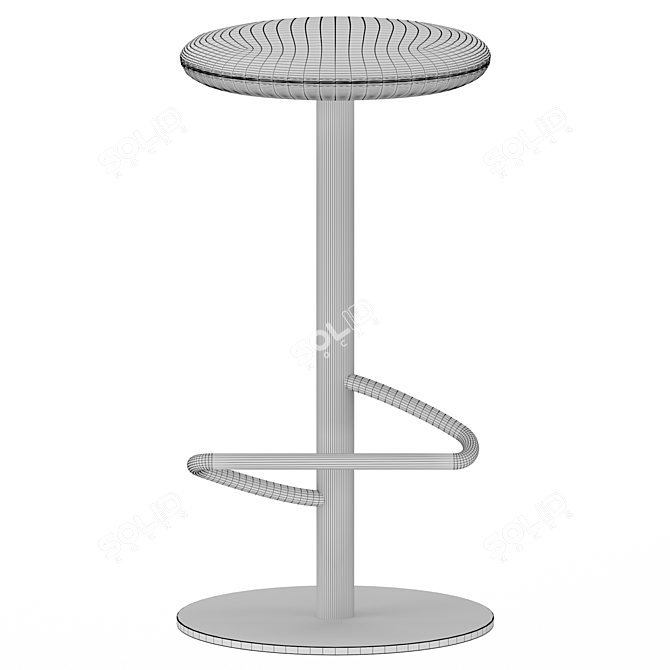 Modern Bar Stool ODETTE 3Colors 3D model image 6