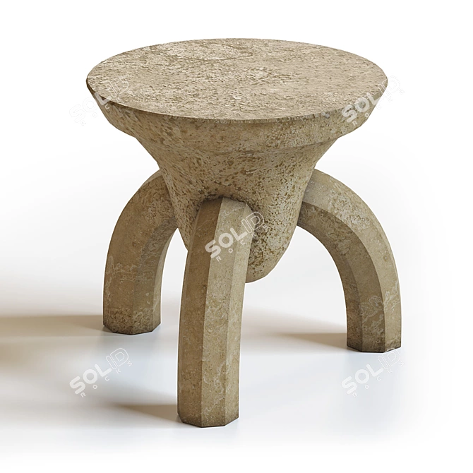 Tripod Accent Table stand 3D model image 1