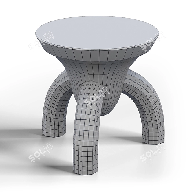 Tripod Accent Table stand 3D model image 2