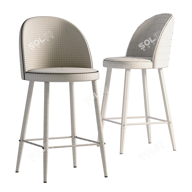 Contemporary Amizure Bar Stool 3D model image 3