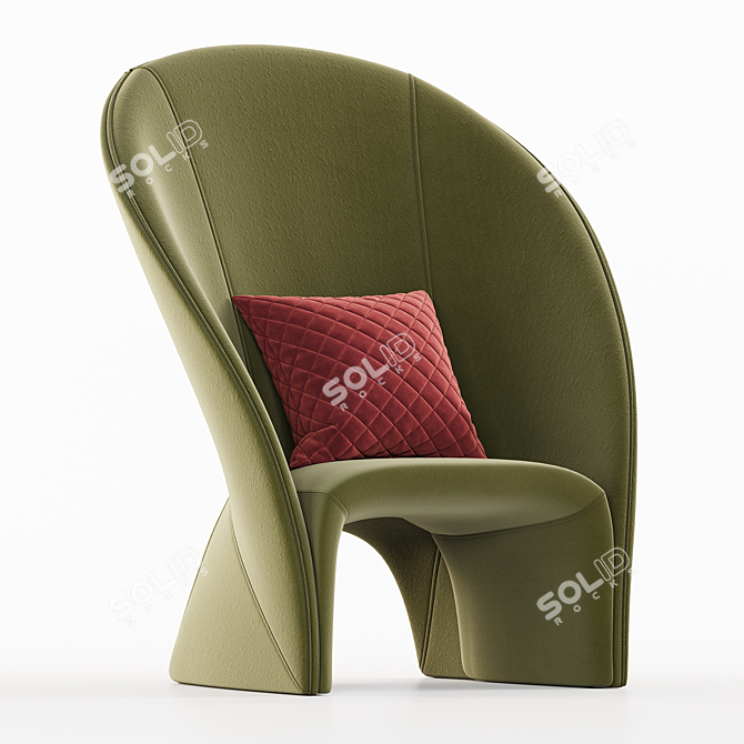 Frigerio Mayu Armchair 3D Model 3D model image 2