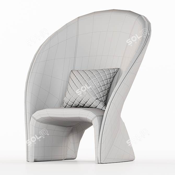 Frigerio Mayu Armchair 3D Model 3D model image 4